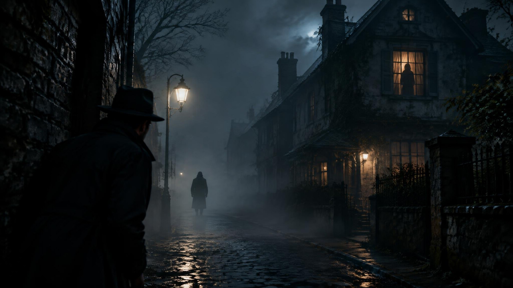 dark alley at night