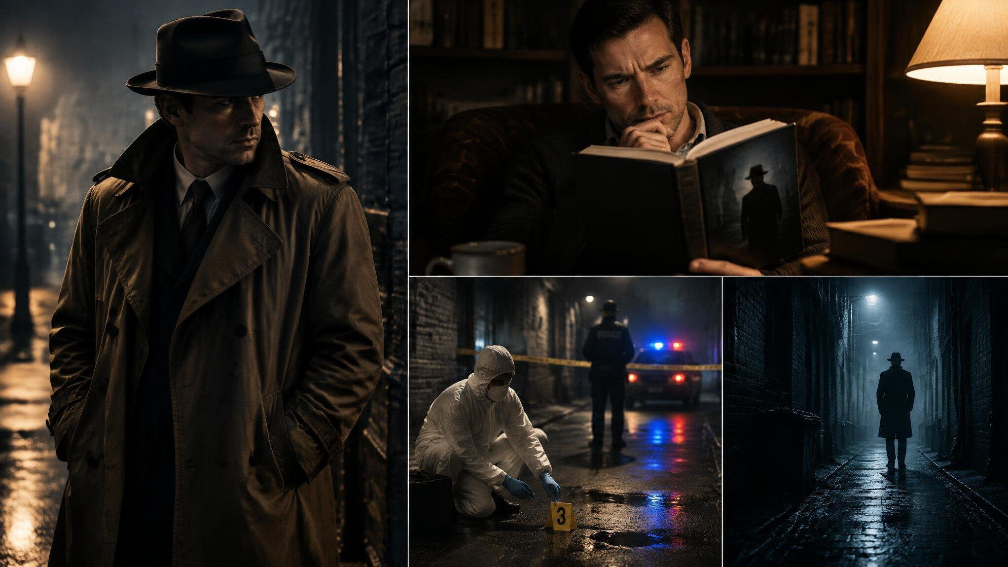 detective in trench coat